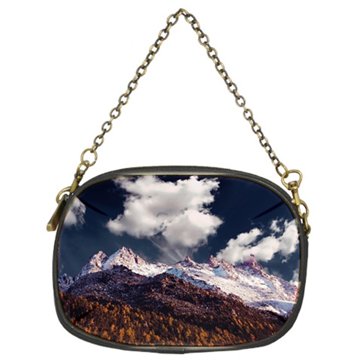 Mountain Sky Landscape Hill Rock Chain Purses (Two Sides) 