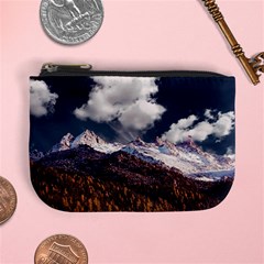 Mountain Sky Landscape Hill Rock Mini Coin Purses by Celenk