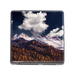 Mountain Sky Landscape Hill Rock Memory Card Reader (square) by Celenk