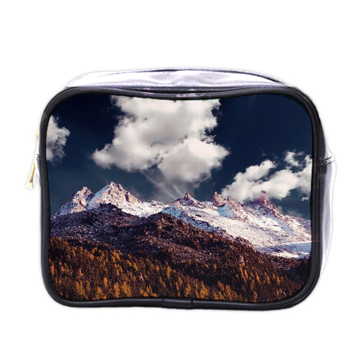 Mountain Sky Landscape Hill Rock Mini Toiletries Bags