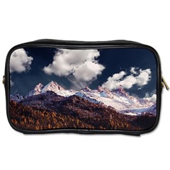 Mountain Sky Landscape Hill Rock Toiletries Bags by Celenk