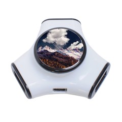 Mountain Sky Landscape Hill Rock 3-port Usb Hub by Celenk