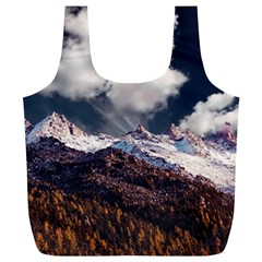 Mountain Sky Landscape Hill Rock Full Print Recycle Bags (l)  by Celenk