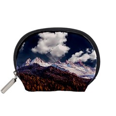 Mountain Sky Landscape Hill Rock Accessory Pouches (small)  by Celenk