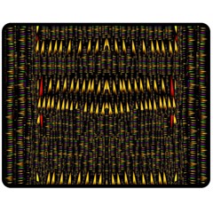 Hot As Candles And Fireworks In The Night Sky Double Sided Fleece Blanket (medium)  by pepitasart