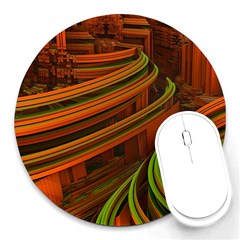 Science Fiction Technology Round Mousepads by Celenk