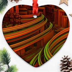 Science Fiction Technology Ornament (heart) by Celenk