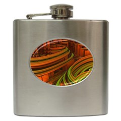 Science Fiction Technology Hip Flask (6 Oz) by Celenk