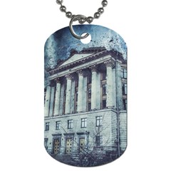 Storm Rain Lightning Weather Dog Tag (one Side) by Celenk