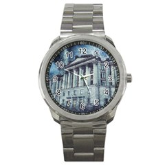 Storm Rain Lightning Weather Sport Metal Watch by Celenk