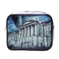 Storm Rain Lightning Weather Mini Toiletries Bags by Celenk