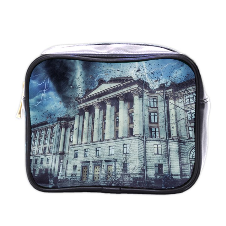 Storm Rain Lightning Weather Mini Toiletries Bags