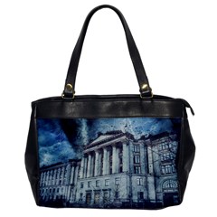 Storm Rain Lightning Weather Office Handbags by Celenk