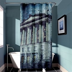 Storm Rain Lightning Weather Shower Curtain 36  X 72  (stall)  by Celenk