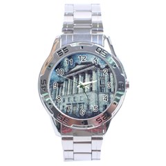 Storm Rain Lightning Weather Stainless Steel Analogue Watch by Celenk