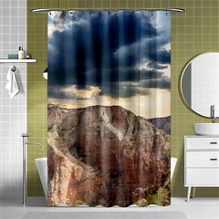 Nature Landscape Clouds Sky Rocks Shower Curtain 48  X 72  (small)  by Celenk