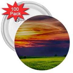 Countryside Landscape Nature Rural 3  Buttons (100 Pack)  by Celenk