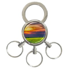 Countryside Landscape Nature Rural 3-ring Key Chains by Celenk