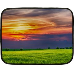 Countryside Landscape Nature Rural Fleece Blanket (mini) by Celenk