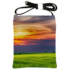 Countryside Landscape Nature Rural Shoulder Sling Bags by Celenk