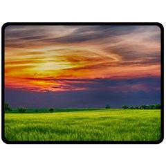 Countryside Landscape Nature Rural Fleece Blanket (large)  by Celenk