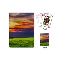 Countryside Landscape Nature Rural Playing Cards (mini)  by Celenk