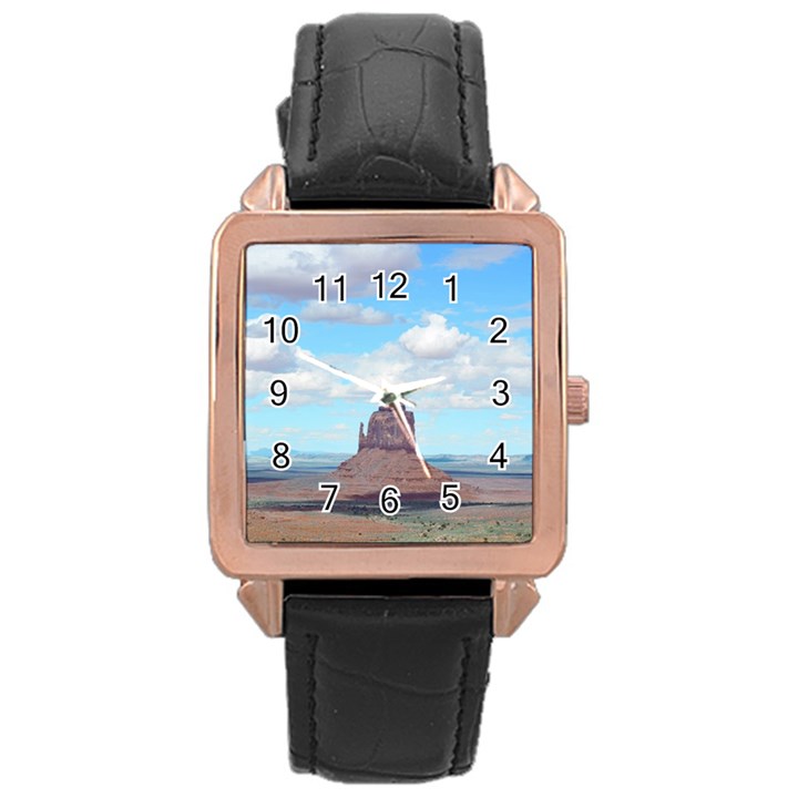 Canyon Design Rose Gold Leather Watch 