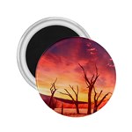 Desert Arid Dry Drought Landscape 2.25  Magnets Front