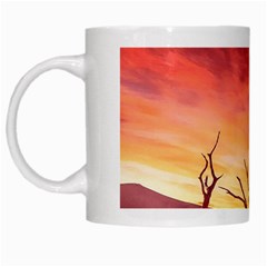 Desert Arid Dry Drought Landscape White Mugs