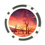 Desert Arid Dry Drought Landscape Poker Chip Card Guard Back