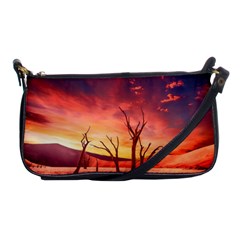 Desert Arid Dry Drought Landscape Shoulder Clutch Bags