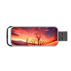 Desert Arid Dry Drought Landscape Portable USB Flash (One Side)