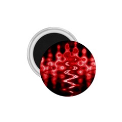 Red And Black Wave Pattern 1 75  Magnets by Celenk