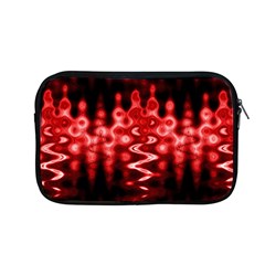 Red And Black Wave Pattern Apple Macbook Pro 13  Zipper Case by Celenk