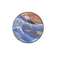 Harvard Mayfair Hokusai Chalk Wave Fuji Hat Clip Ball Marker by Celenk