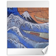 Harvard Mayfair Hokusai Chalk Wave Fuji Canvas 12  X 16   by Celenk