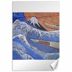 Harvard Mayfair Hokusai Chalk Wave Fuji Canvas 20  X 30   by Celenk