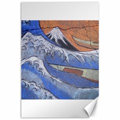 Harvard Mayfair Hokusai Chalk Wave Fuji Canvas 24  X 36  by Celenk