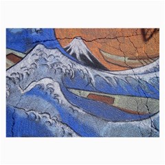 Harvard Mayfair Hokusai Chalk Wave Fuji Large Glasses Cloth by Celenk