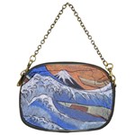 Harvard Mayfair Hokusai Chalk Wave Fuji Chain Purses (Two Sides)  Front