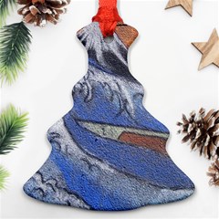 Harvard Mayfair Hokusai Chalk Wave Fuji Ornament (christmas Tree)  by Celenk