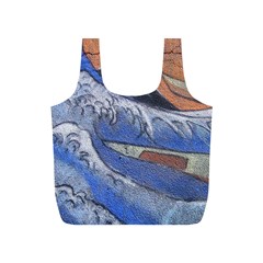 Harvard Mayfair Hokusai Chalk Wave Fuji Full Print Recycle Bags (s)  by Celenk