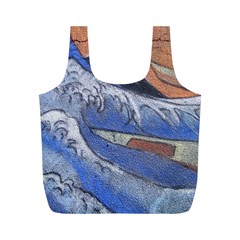 Harvard Mayfair Hokusai Chalk Wave Fuji Full Print Recycle Bags (m)  by Celenk