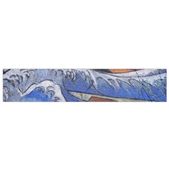 Harvard Mayfair Hokusai Chalk Wave Fuji Small Flano Scarf by Celenk