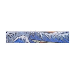 Harvard Mayfair Hokusai Chalk Wave Fuji Flano Scarf (mini) by Celenk