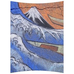 Harvard Mayfair Hokusai Chalk Wave Fuji Back Support Cushion by Celenk