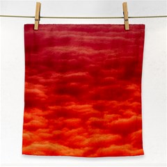 Red Cloud Face Towel