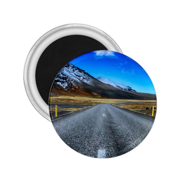 Road Mountain Landscape Travel 2.25  Magnets