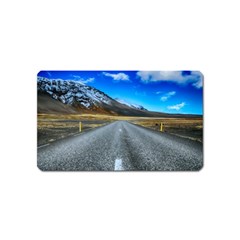 Road Mountain Landscape Travel Magnet (name Card) by Celenk