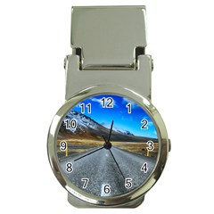 Road Mountain Landscape Travel Money Clip Watches by Celenk